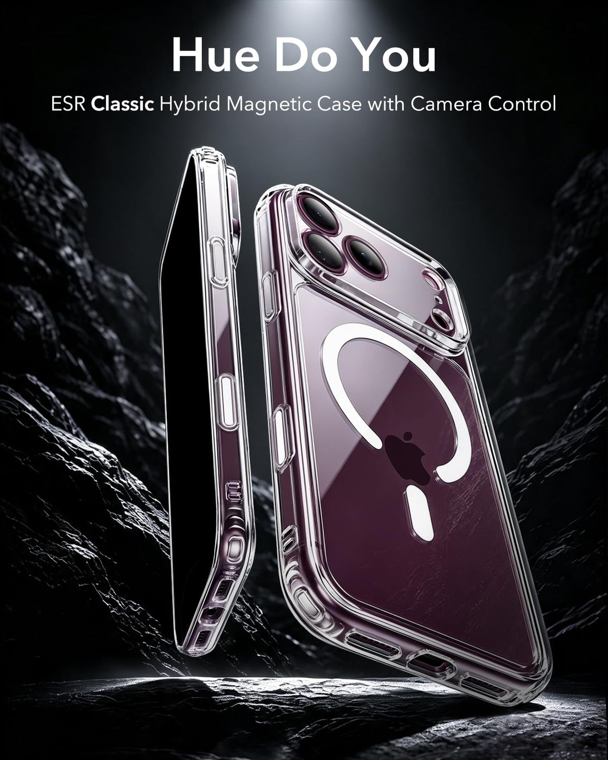 ESR Clear Hybrid iPhone 17 Pro Case - Protective Phone Cover Size iPhone DEMO