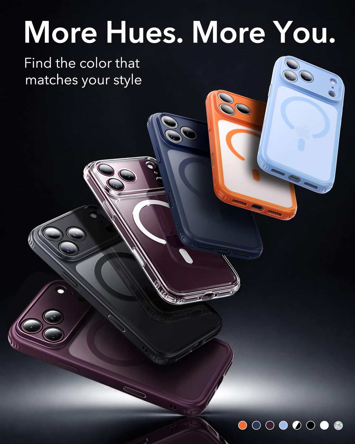 ESR Clear Hybrid iPhone 17 Pro Case - Protective Phone Cover Size iPhone DEMO