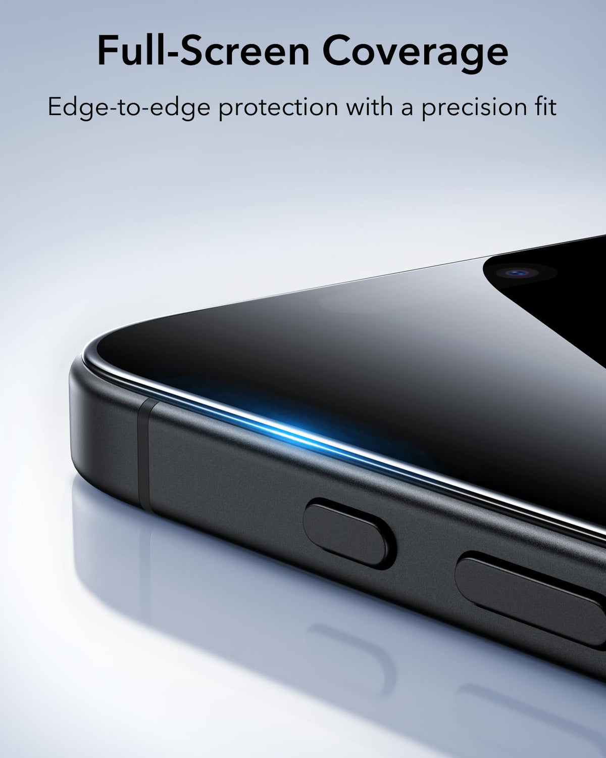 ESR Privacy Screen Protector Tempered Glass iPhone 16 15 Black NEW