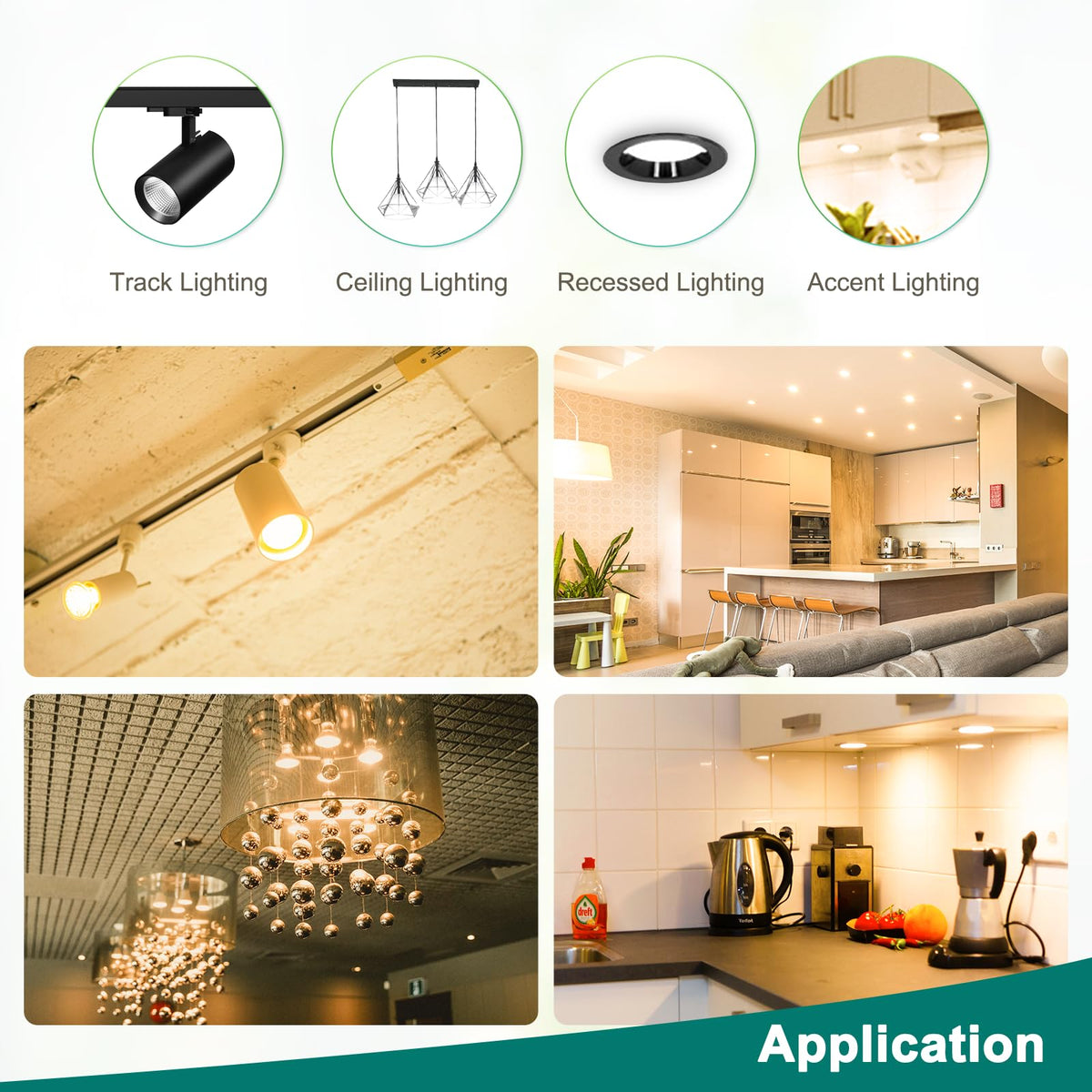 DiCUNO GU10 LED Bulbs Warm White 2700K Dimmable 5W 790LM DEMO