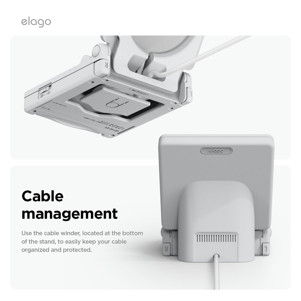 elago MS Stands M4 MagSafe Charging Stand - Light Grey DEMO
