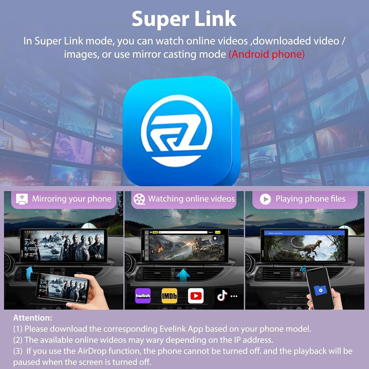 Carpuride W904 On-Dash-Monitoring 10.26" HD Dash Cam with Apple CarPlay - DEMO