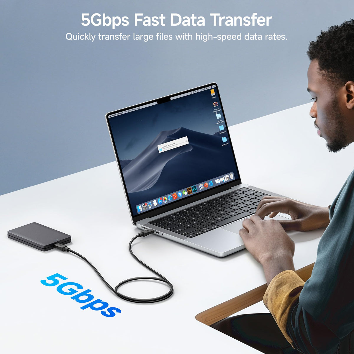 Cable Matters USB Cables USB C to Monitor Black 2.5m 5Gbps Size 2.5m / 8.2ft NEW