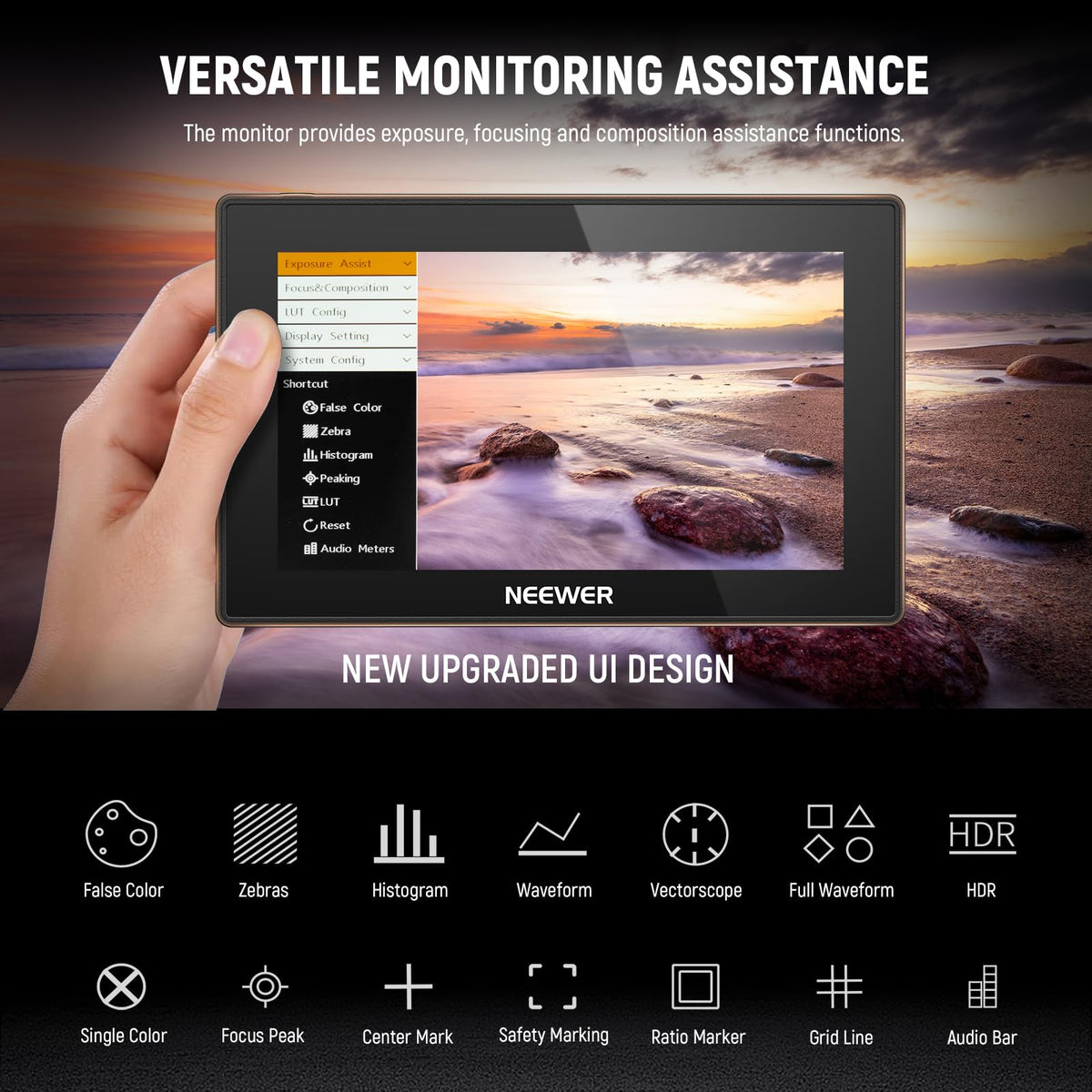 NEEWER 5.5" Camera Field Monitor 1920x1080 IPS Touch Screen Black DEMO