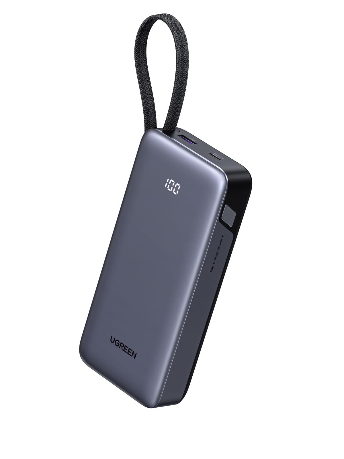 UGREEN 20000mAh Power Bank 45W Fast Charging 3-Port USB-C Grey Size DEMO