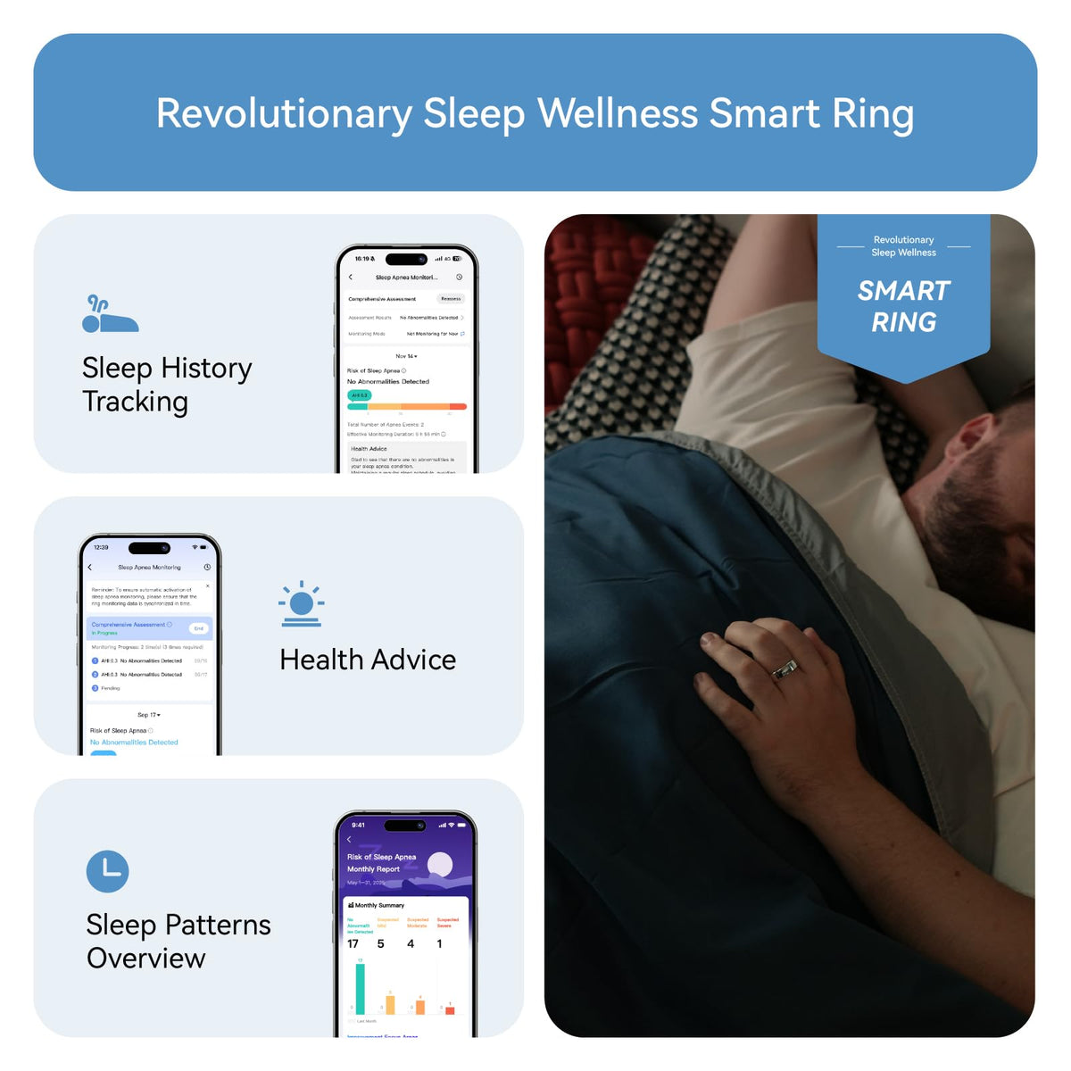 RingConn Gen 2 Smart Ring Sleep Apnea Monitoring Activity Tracker Gold DEMO