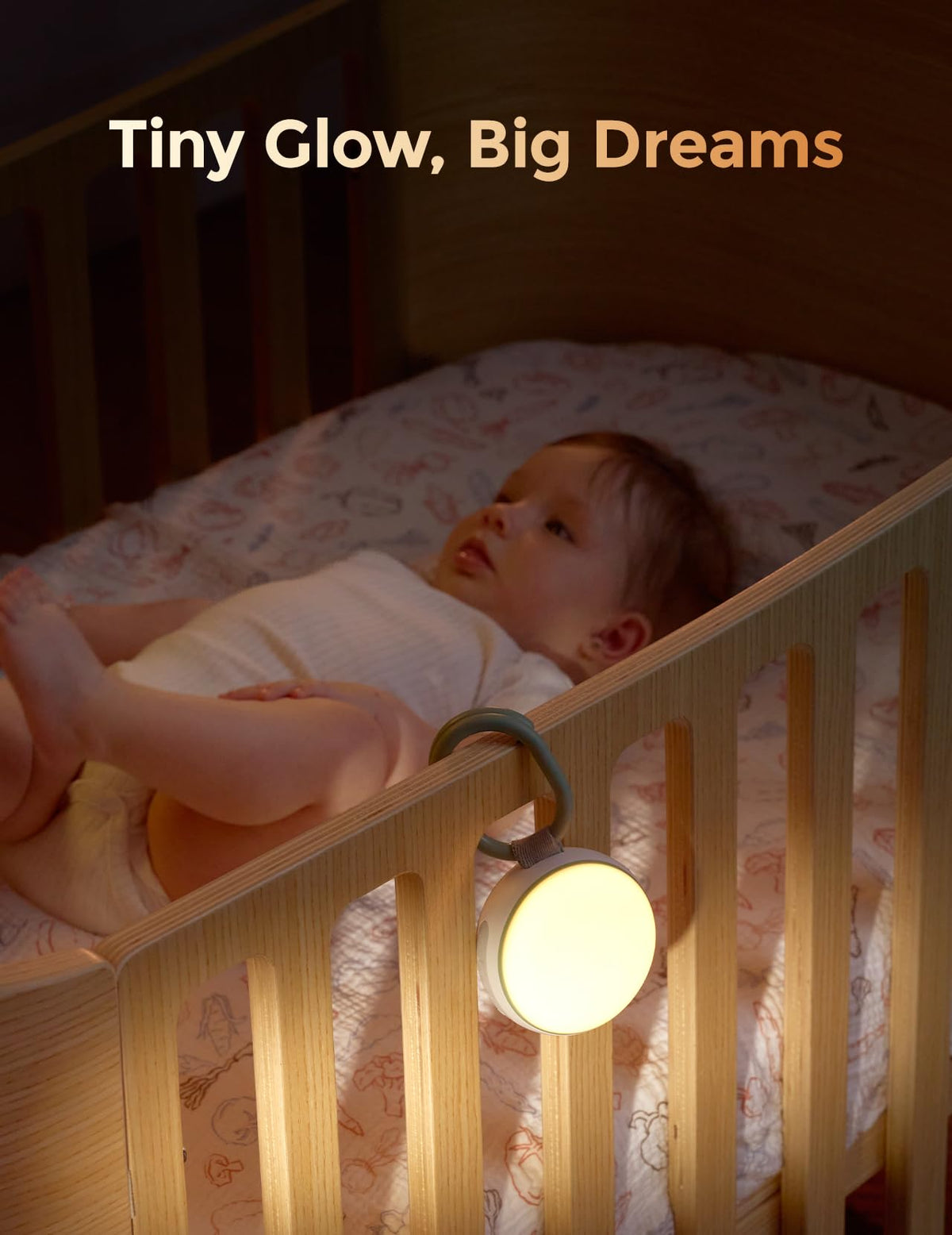 Momcozy White & Green Sound Machine Night Light Sleep Soother NEW