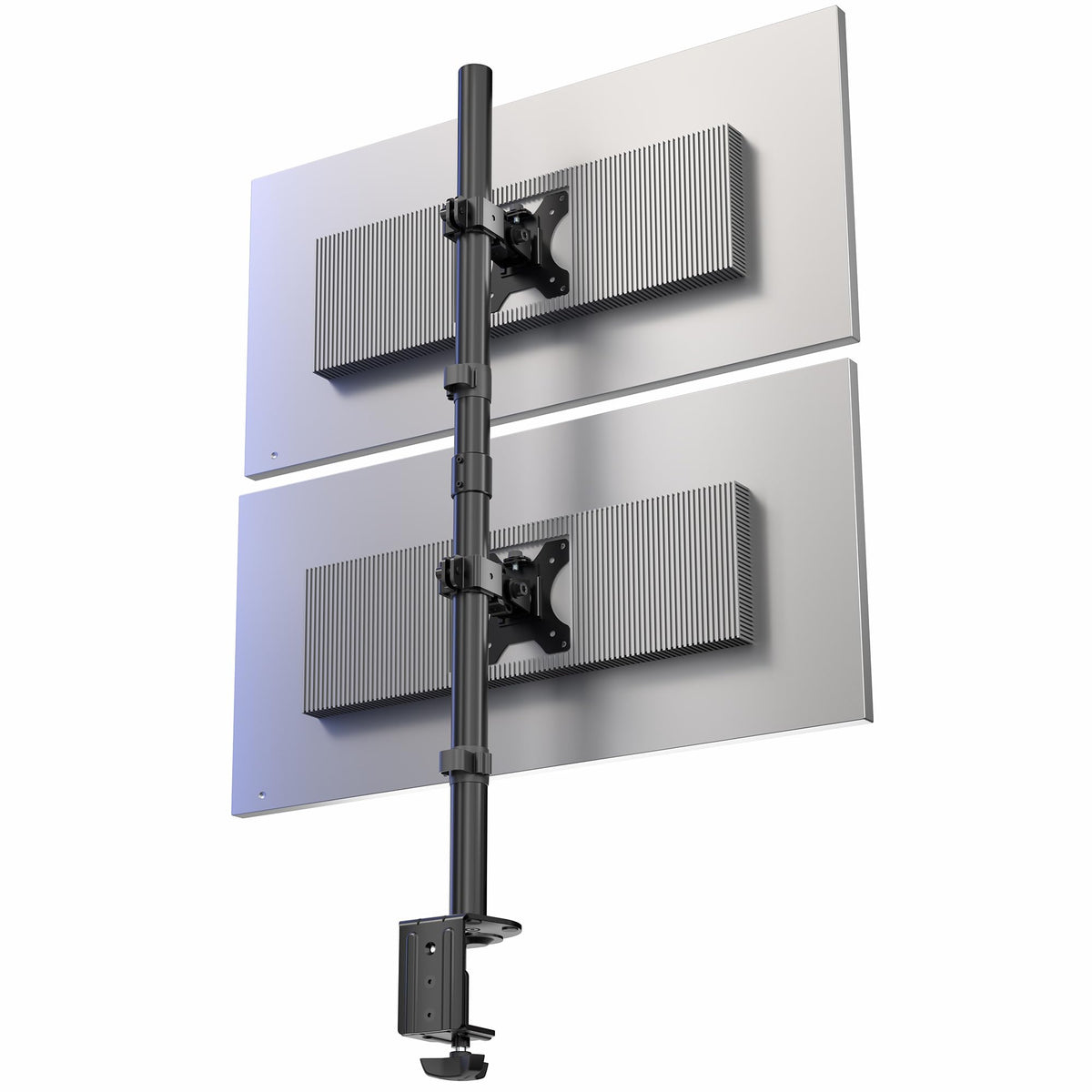 VIVO Dual LCD Monitor Desk Mount Stand Heavy Duty Stacked - Black NEW