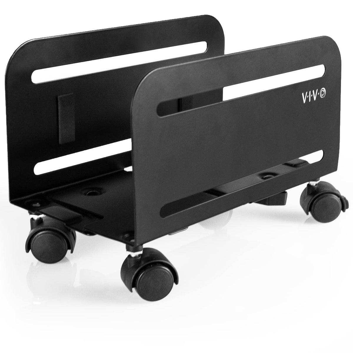 VIVO Black ATX Computer Tower Desktop Case with Rolling Stand NEW