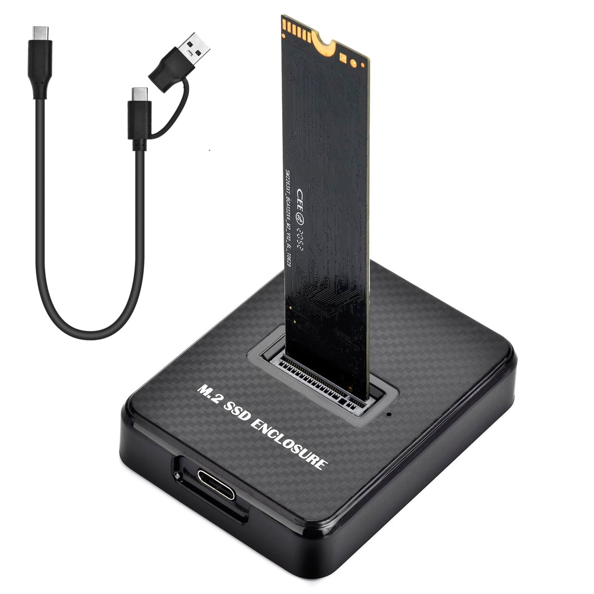 M.2 NVMe SATA USB 3.0 Docking Station 10Gbps Black Aluminum NEW