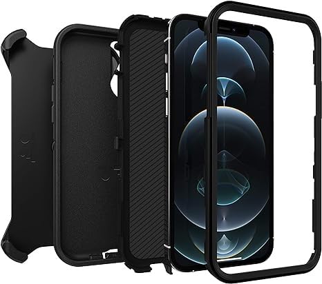 OtterBox Defender Black Phone Case for iPhone 12 and Pro NEW