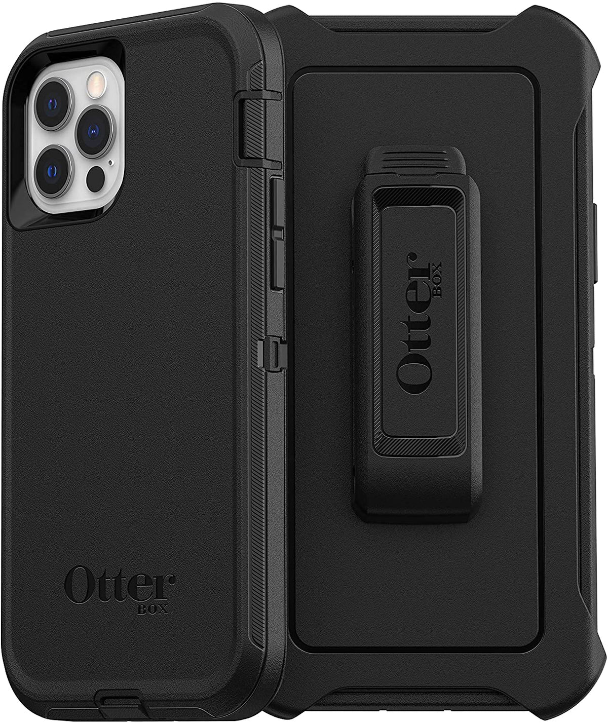 OtterBox Defender Black Phone Case for iPhone 12 and Pro NEW