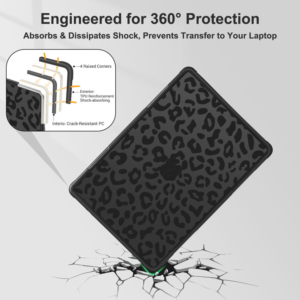MOSISO Hard Case Shell for MacBook Pro 14 Inch - Black NEW