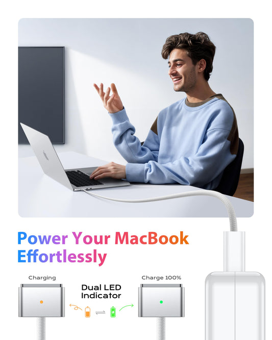 Stouchi USB-C USB Cables to MagSafe 3 Charging Cable Black 2m Fast Charge DEMO
