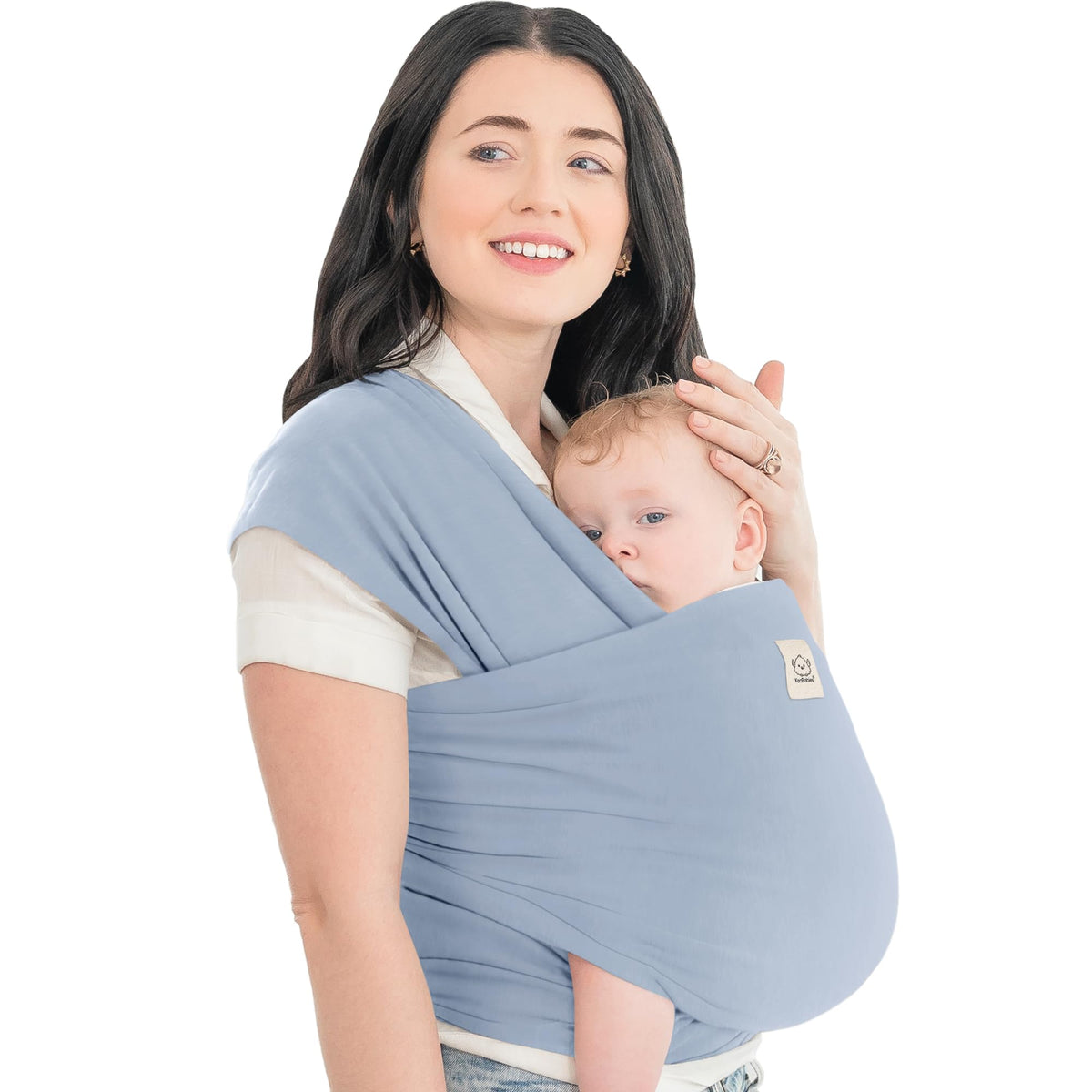 KeaBabies Baby Wrap Carrier All in 1 Powder Blue One Size Sling Size One NEW