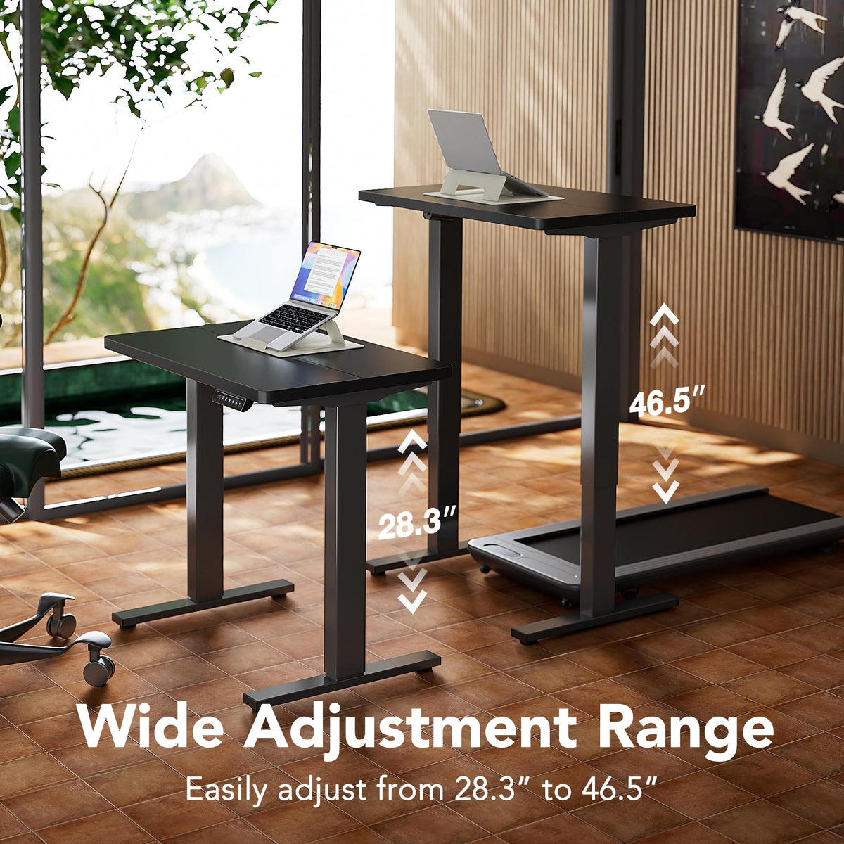 HUANUO Electric Desks Standing Desk 31.5" x 18.9" Black Adjustable Size NEW