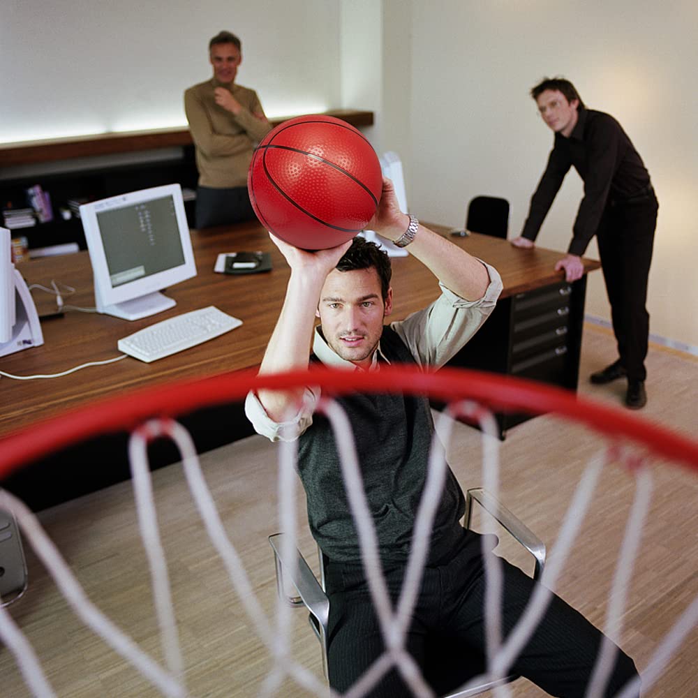 Red Basketball Hoop Set Over The Door Adjustable Height DEMO