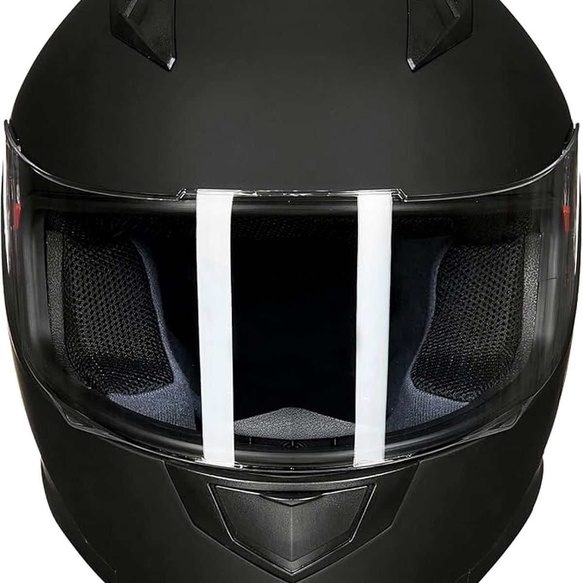 ILM Full Face Motorcycle Helmet Matte Black Visor Small Size DEMO
