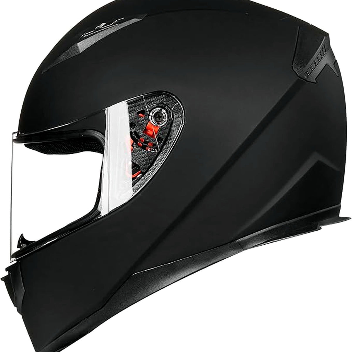ILM Full Face Motorcycle Helmet Matte Black Visor Small Size DEMO