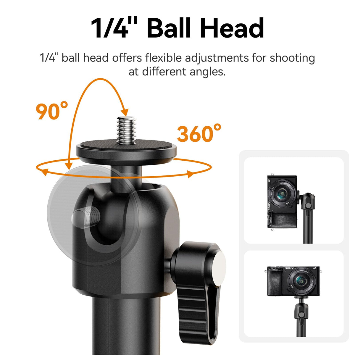 ULANZI ZJ02 Black Aluminum Overhead Camera Desk Mount Adjustable DEMO
