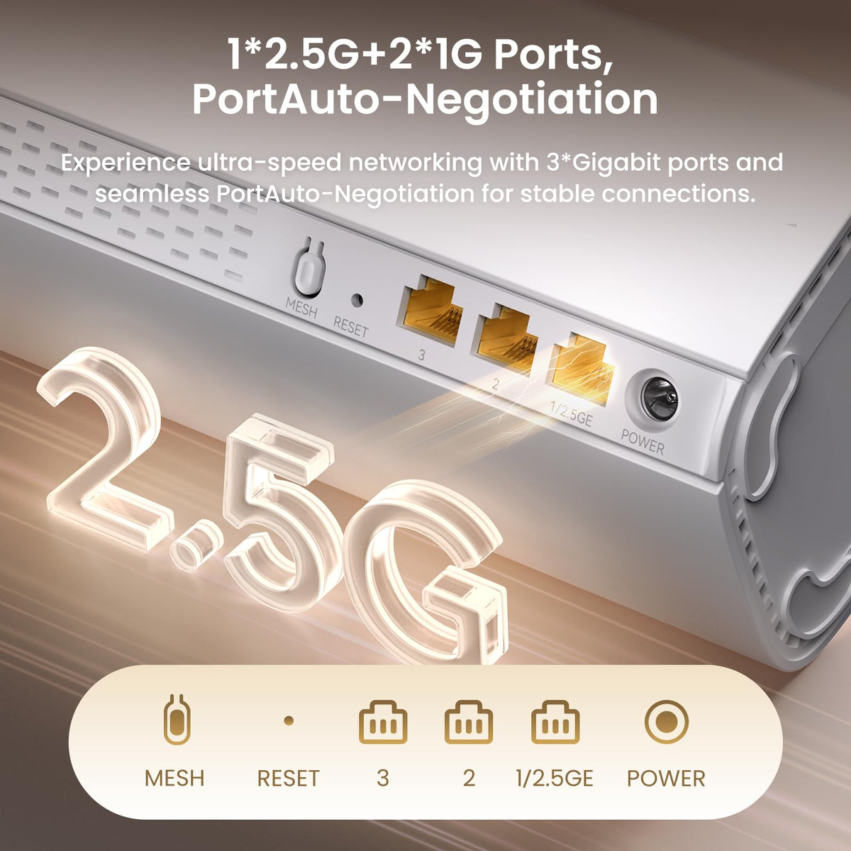Tenda BE5100 Routers WiFi 7 Mesh Router System White Dual Band NEW