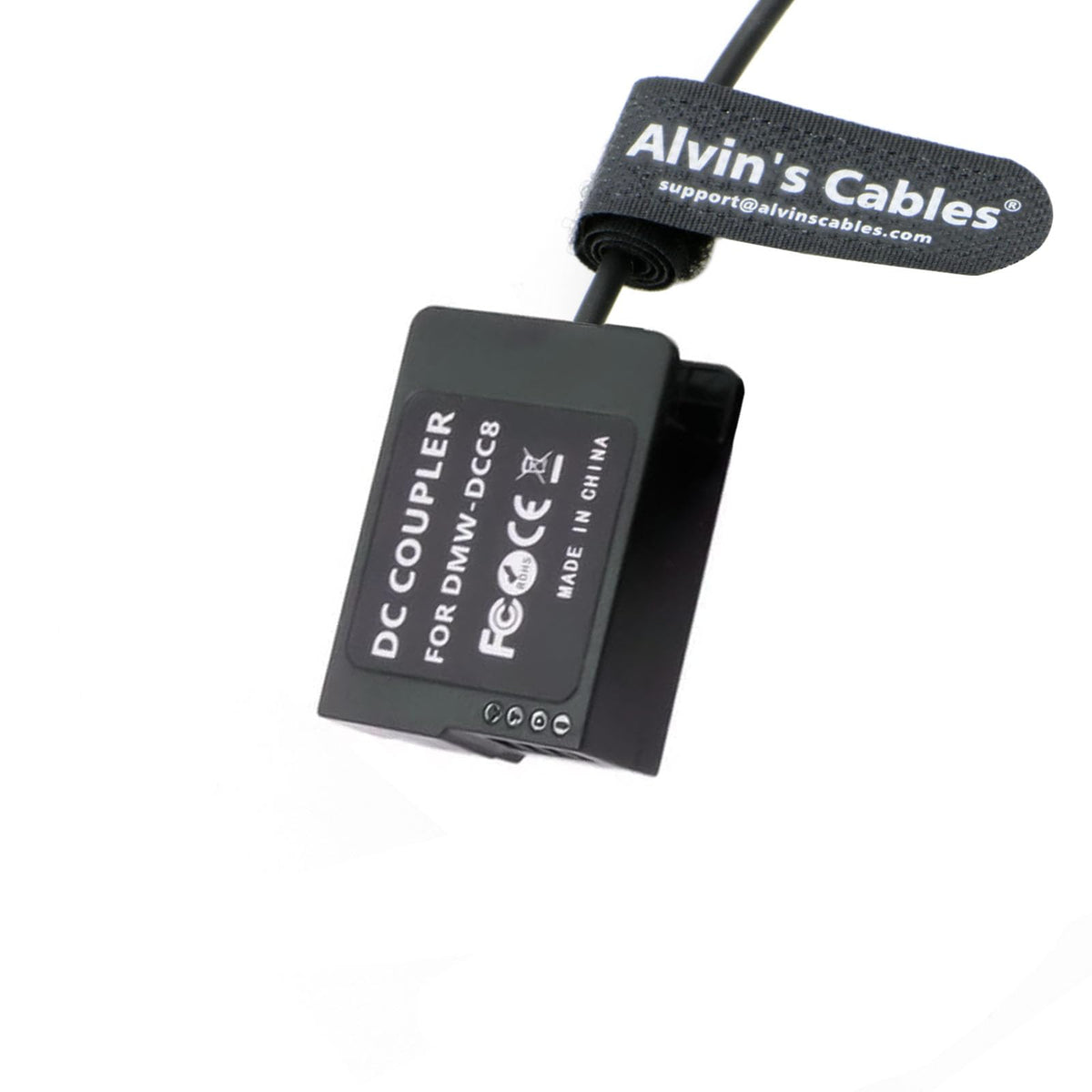 Alvin's Cables DMW-DCC8 Dummy Battery USB-C PD Power Cord Black DEMO