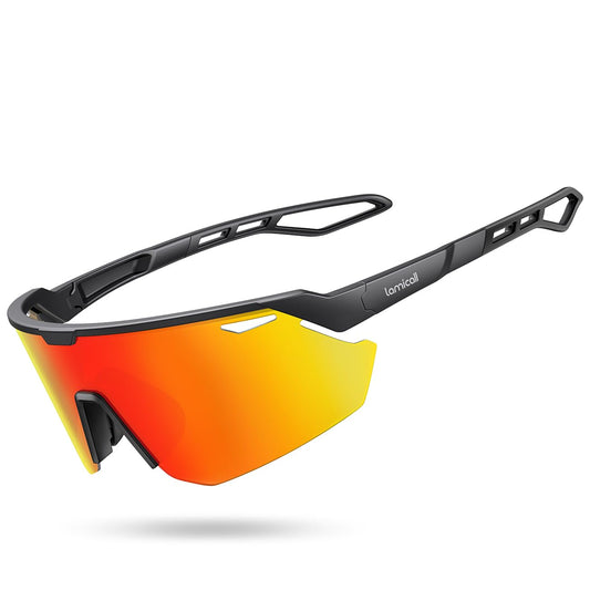 Lamicall Polarized Glasses Sports Sunglasses UV400 Protection - Orange NEW