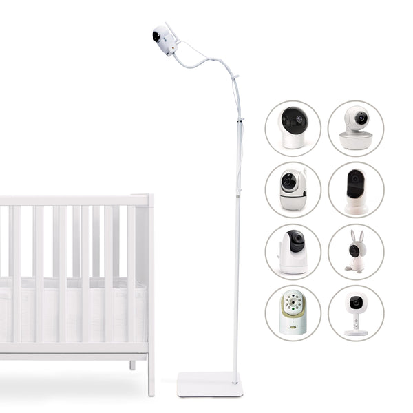 Goozie Baby Monitor Floor Stand Holder Universal White Adjustable NEW