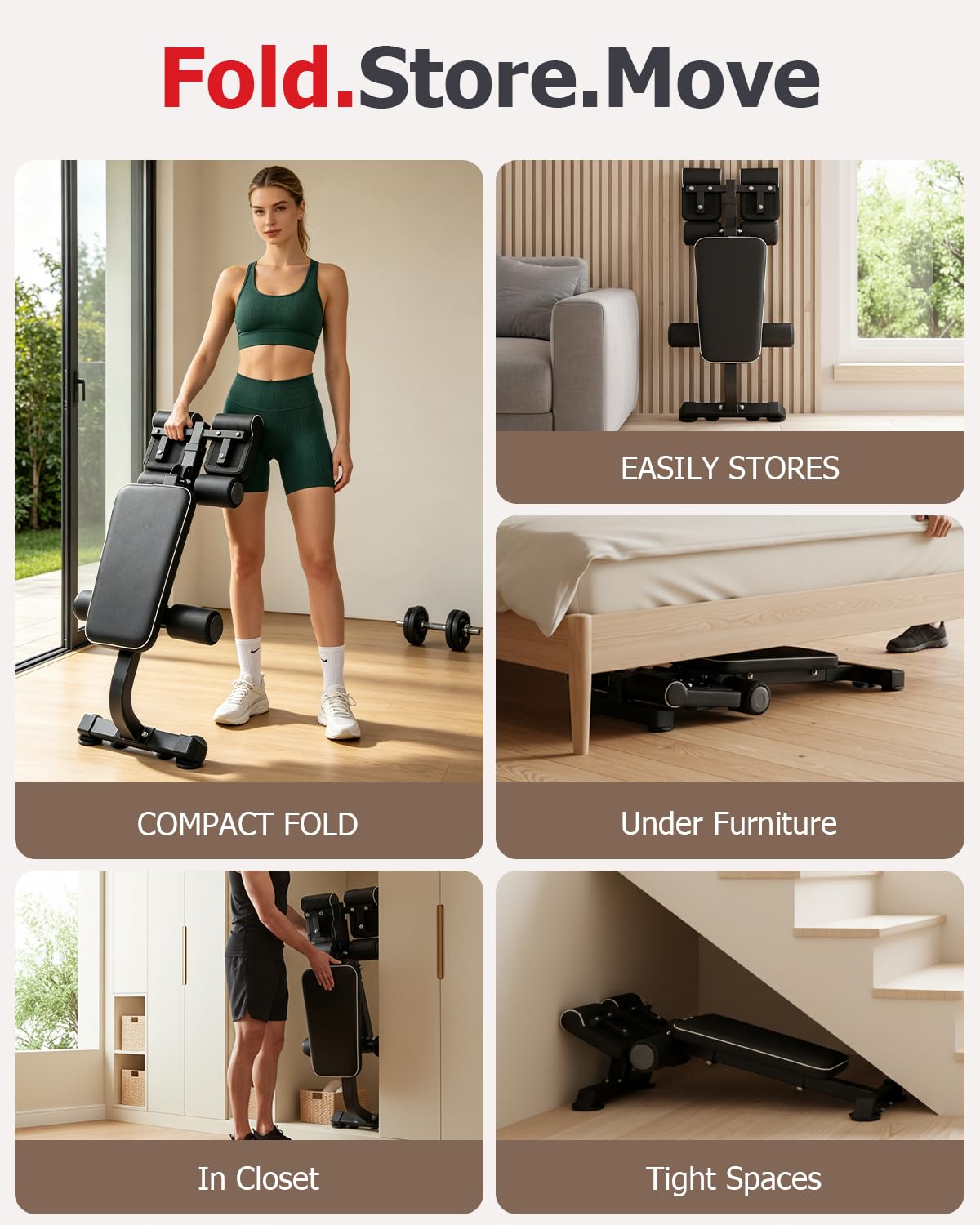 Kinsdan Black Roman Chair Back Hyperextension Bench 10-Level DEMO