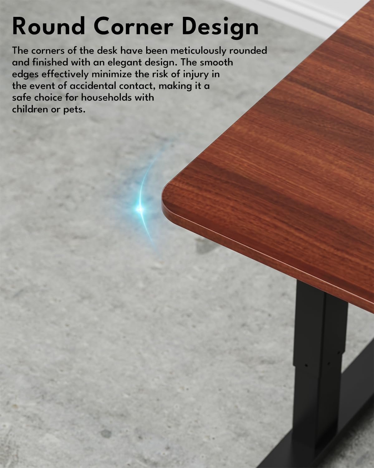 Zontera 80x60CM Desks Standing Desk Dark Oak Home Office Workstation Size DEMO