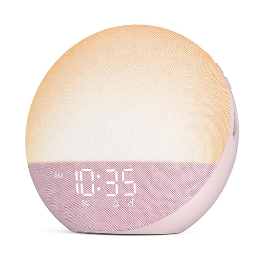 Pink Sleep Soother Sunrise Alarm Clock with White Noise Machine NEW