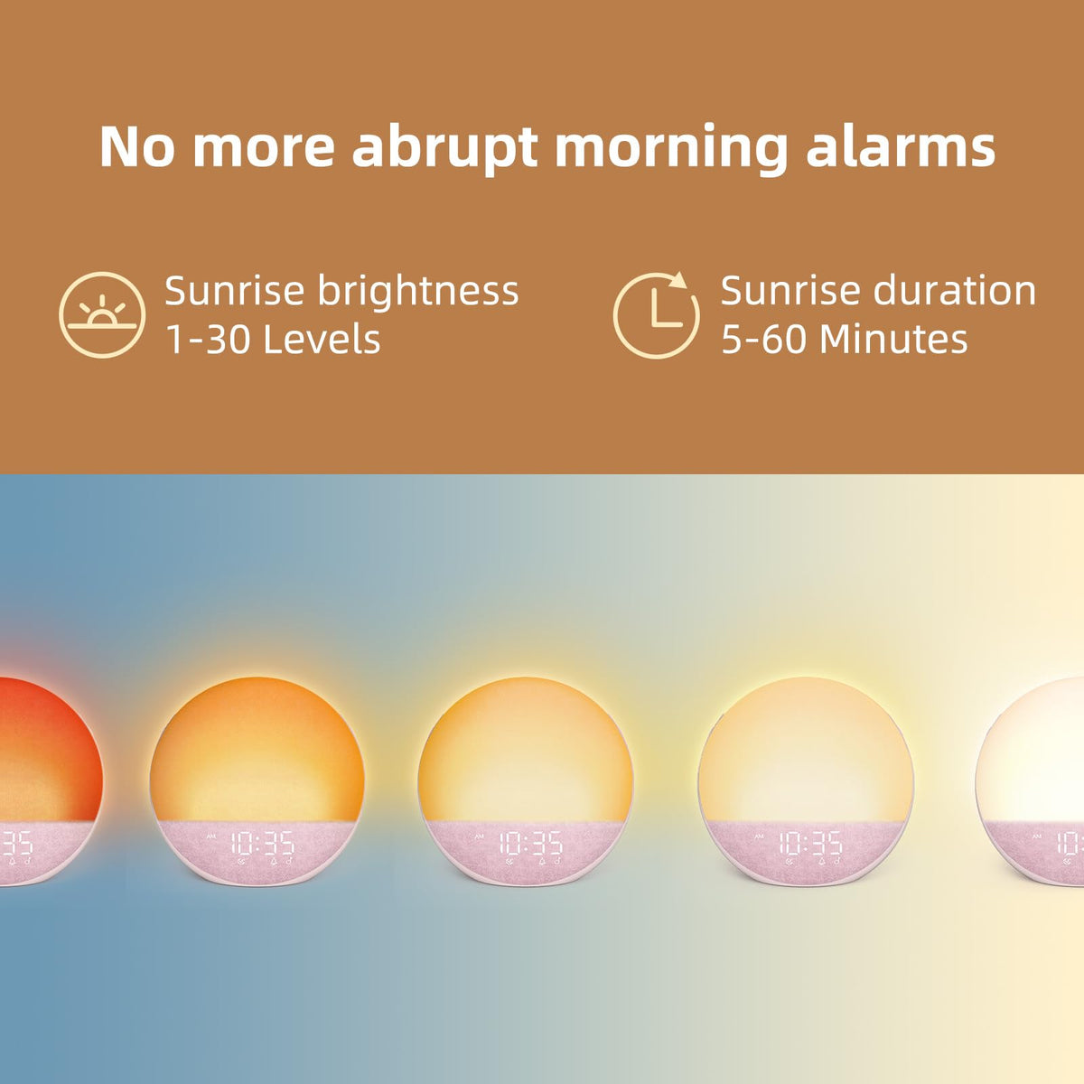 Pink Sleep Soother Sunrise Alarm Clock with White Noise Machine NEW