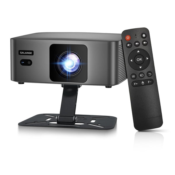 Salange Smart Projectors Mini Projector 4K Native 1080P Android 14 - Black