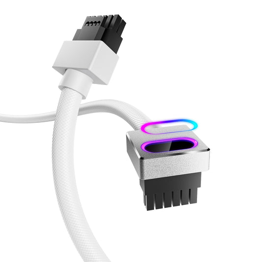 AsiaHorse Hydrus 12+4-Pin 12VHPWR GPU Modular Power Supply Cable White NEW