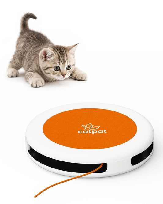 CATPAT Interactive Cat Toy Automatic Tap to Wake - Orange NEW