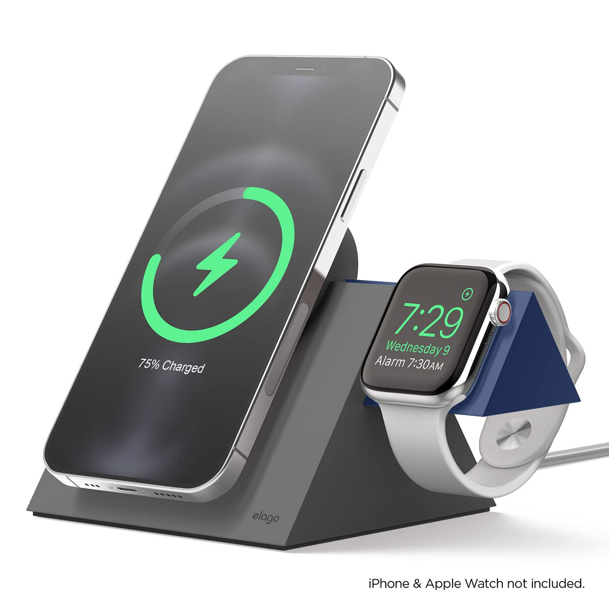 elago MS5 MagSafe Induction Charging Station Dark Grey Jean Indigo DEMO