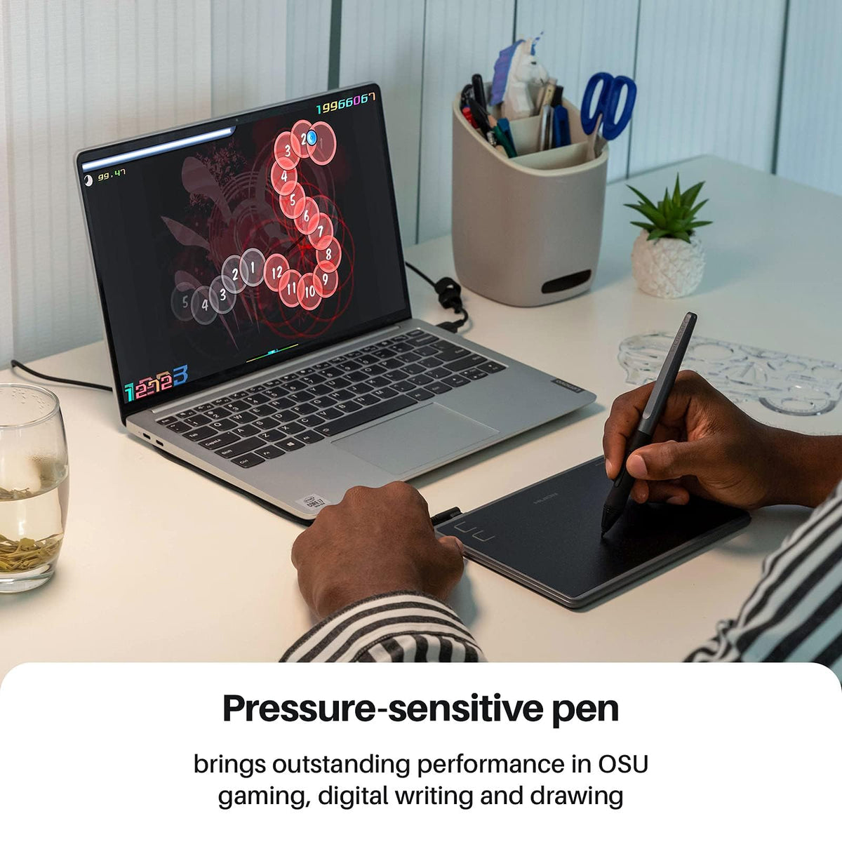 Huion Inspiroy H430P Black Graphic Tablet - Professional Pen Display DEMO
