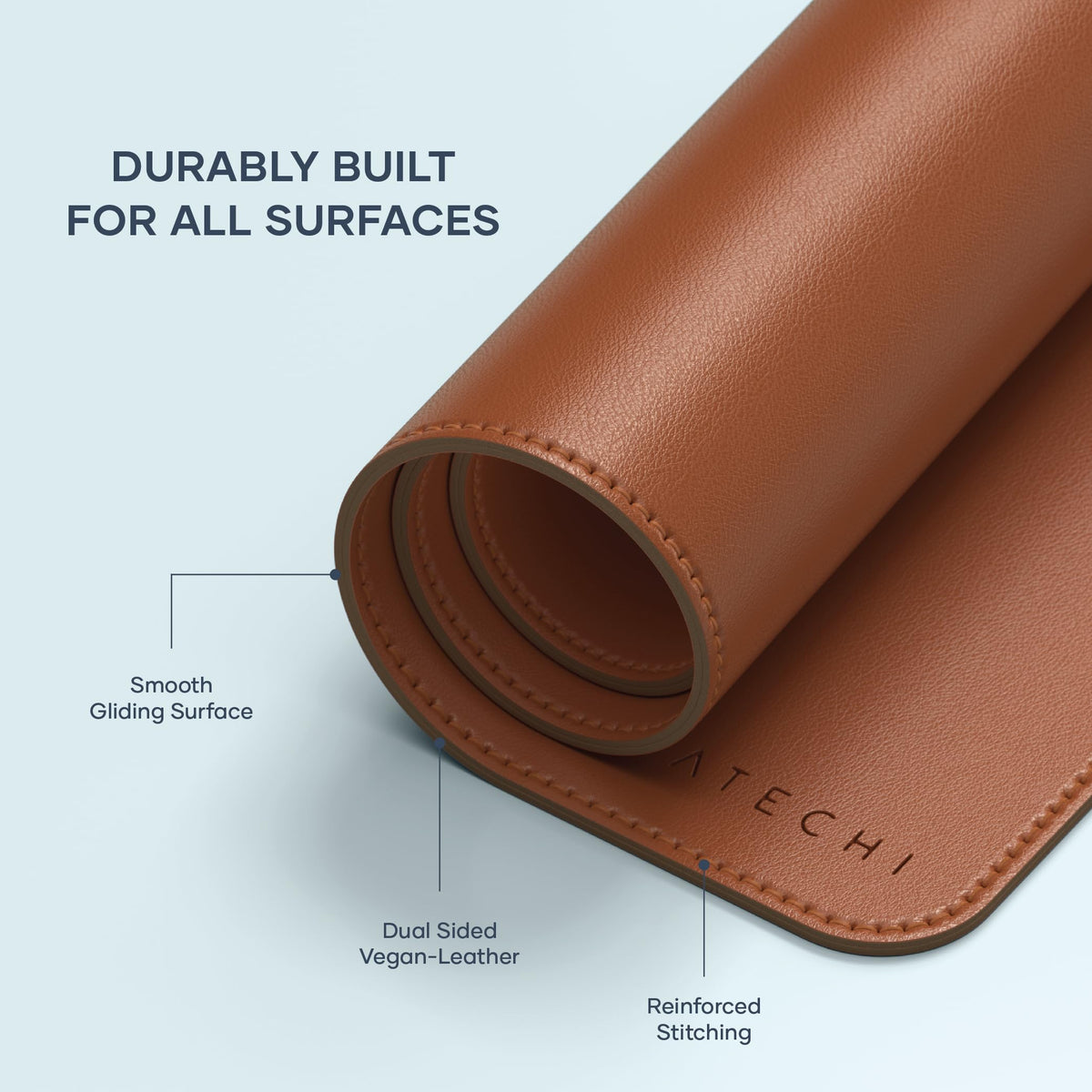 Satechi Brown Vegan Leather Desk Mouse Pad 68x31.5cm Large Size 68x31.5cm DEMO