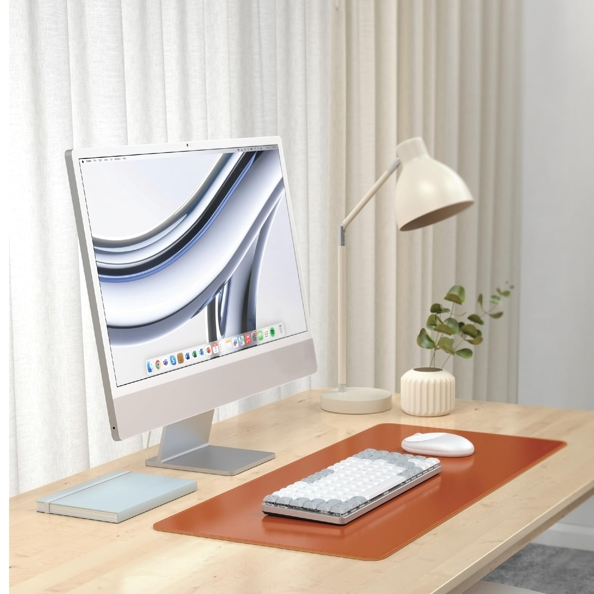 Satechi Brown Vegan Leather Desk Mouse Pad 68x31.5cm Large Size 68x31.5cm DEMO