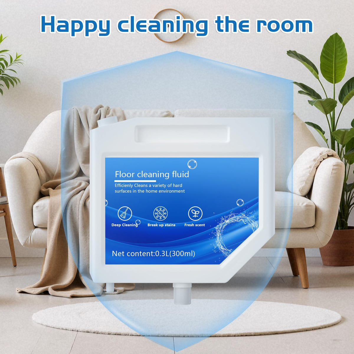 Koaluxe Fresh Scent Household Cleaners Solution 300ml 3 Pack Bottles NEW