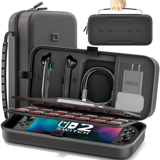 OIVO Nintendo Switch Hard Shell Protective Storage Case - Black NEW