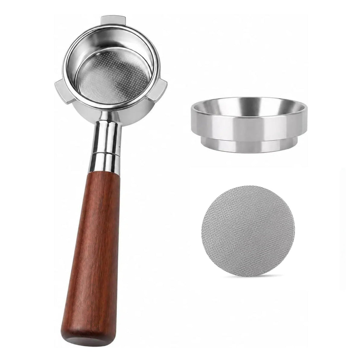 54mm Stainless Tampers Steel Espresso Tamper Brown & Silver - Professional NEW
