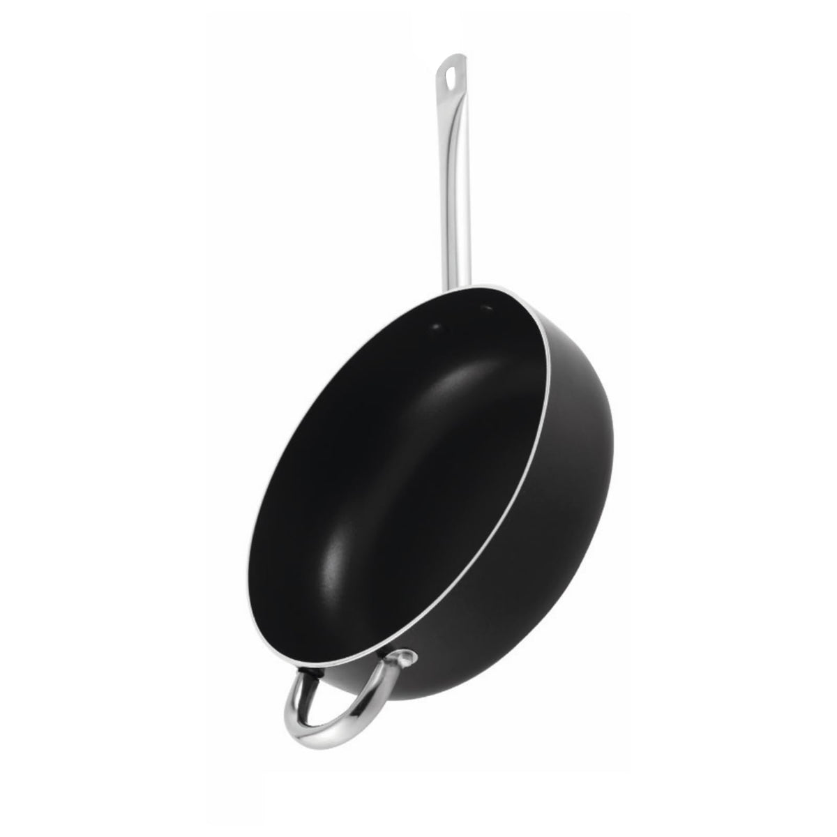 CS-KOCHSYSTEME Black Nonstick Deep Frying Pan 28cm Professional NEW
