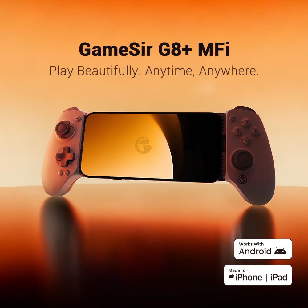 GameSir G8+ MFi Wired Gaming Controller for iPhone iPad - Grey DEMO