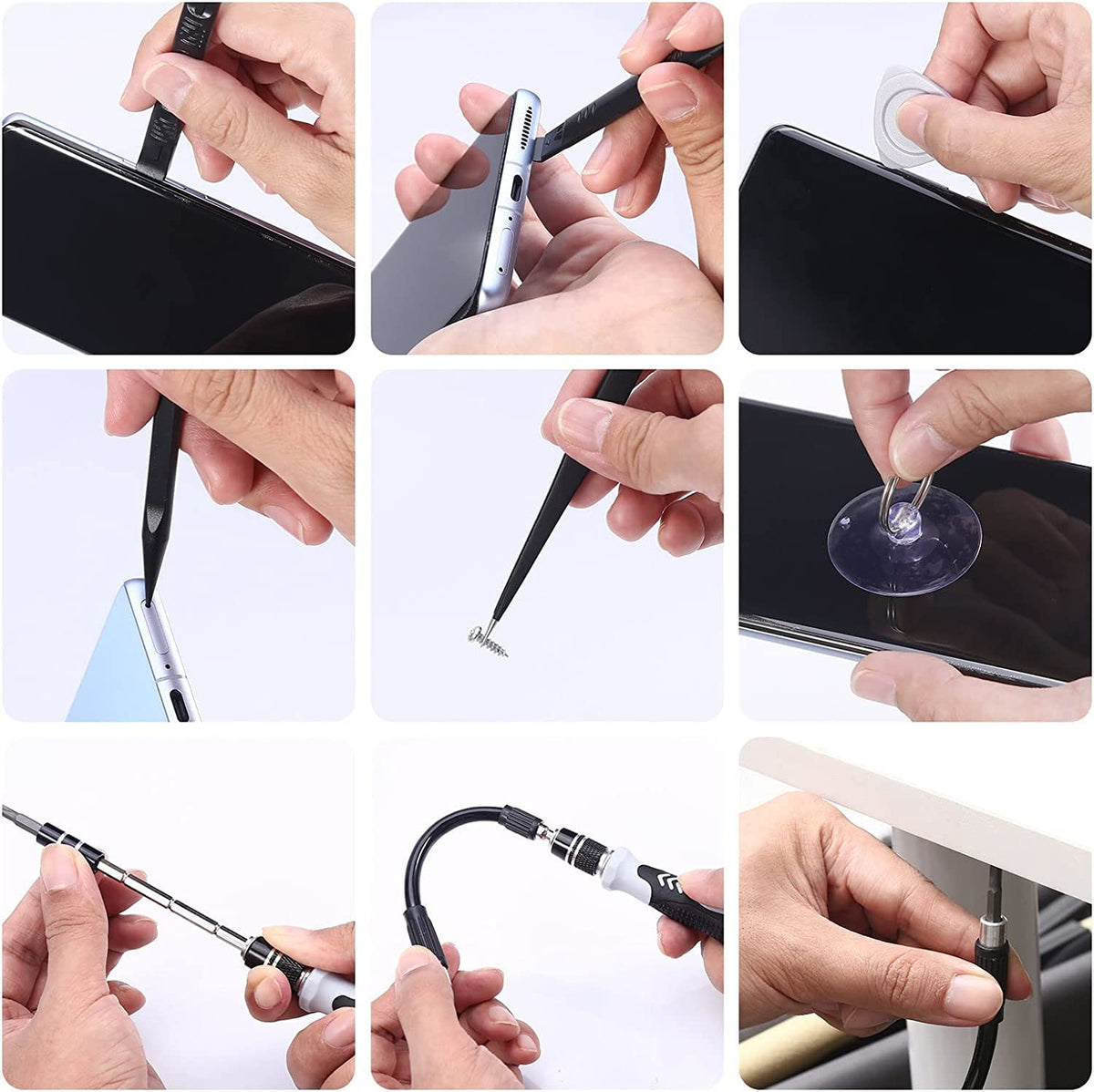 132 in 1 Precision Screwdriver Set Magnetic Black Tools Kit NEW