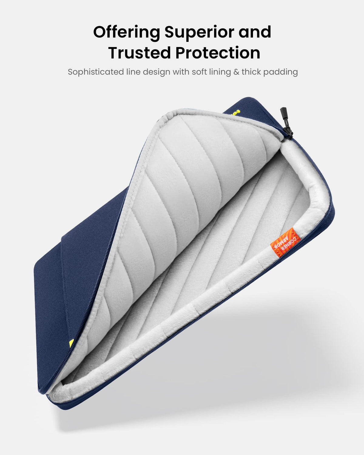 tomtoc 360° Protective Laptop Sleeve 16 Inch Navy Blue Size 16" NEW