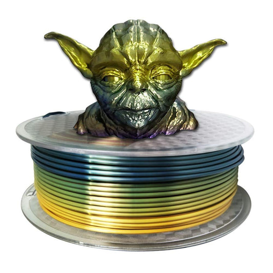 CC3D Silk Laser Printers Rainbow PLA Filament 1KG - 3D Printer Material NEW