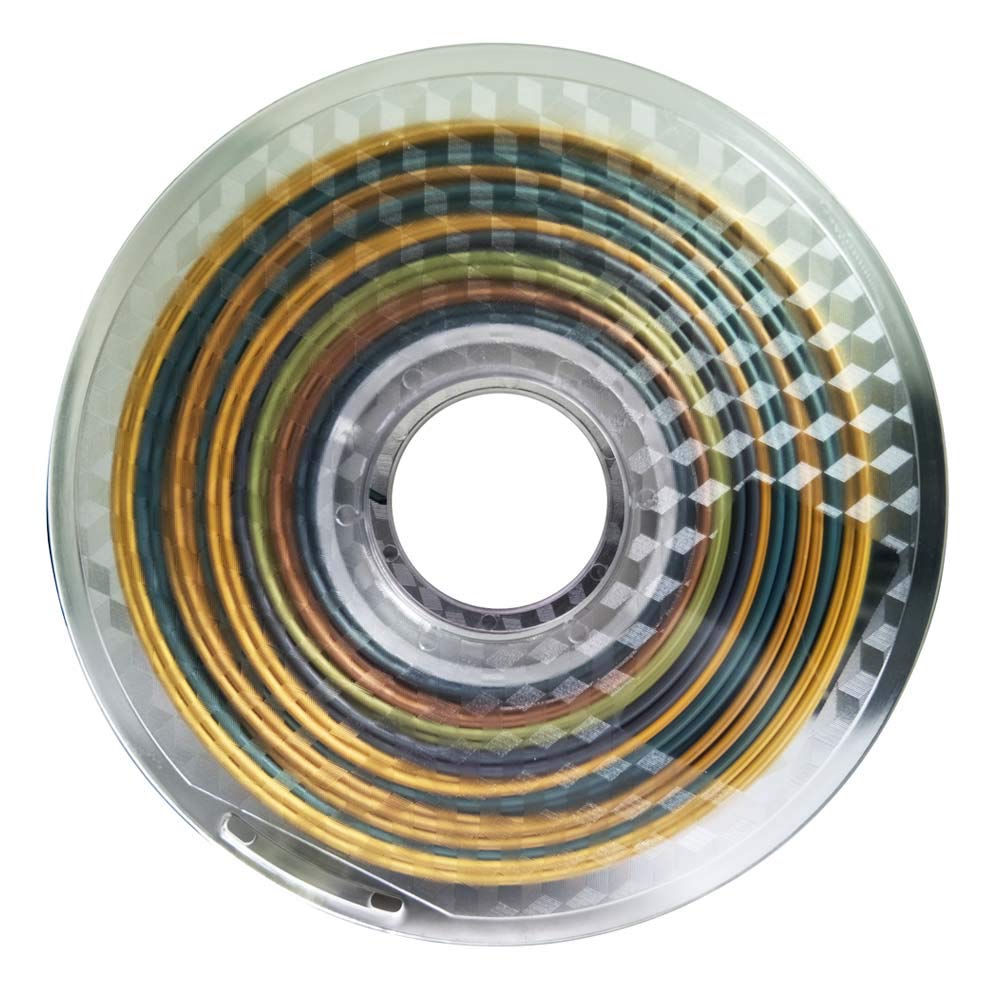 CC3D Silk Laser Printers Rainbow PLA Filament 1KG - 3D Printer Material NEW