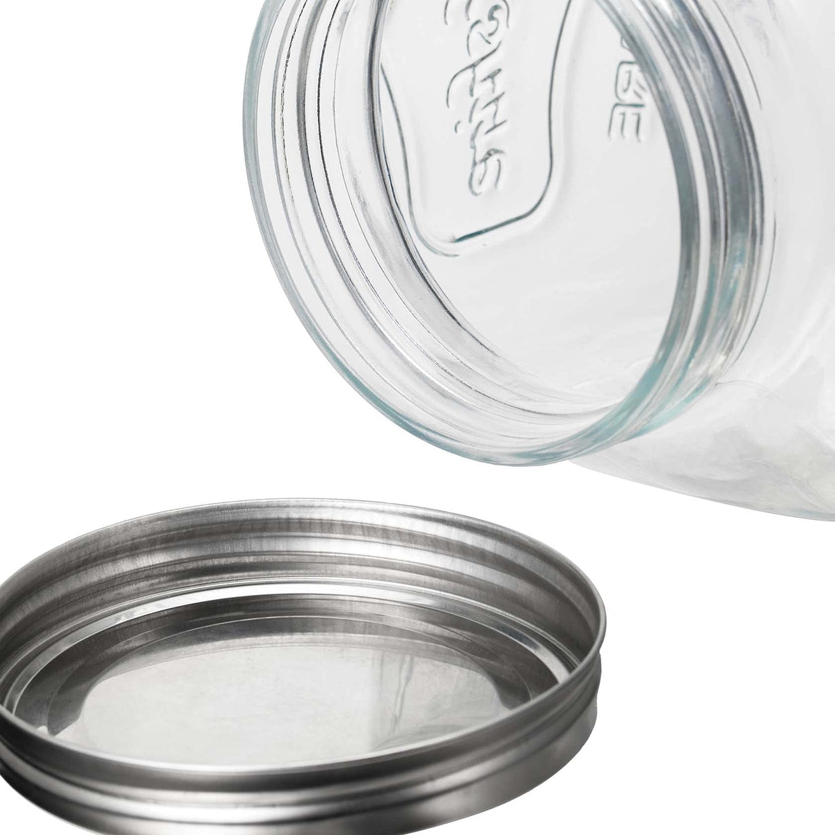 CATPOWER Clear Glass Canning Jar with Lid - 1 Gallon Storage DEMO