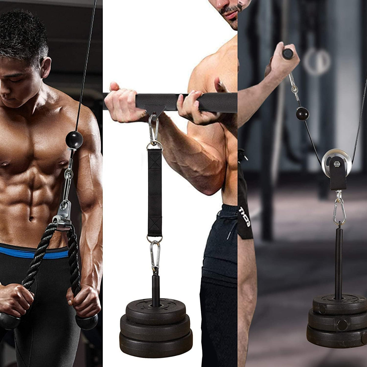 2.5m Cable Pulley System LAT Pulldown Exercise Machine Accessory DEMO
